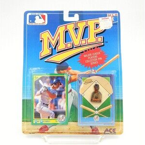 Don Mattingly NY Yankees 1990 MVP Collector Pin Card Set Ace Novelty NIP